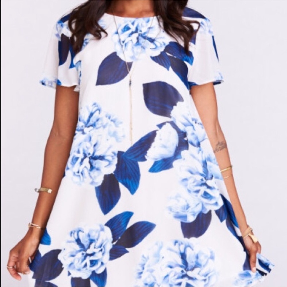 Show Me Your Mumu Blue Floral Dress